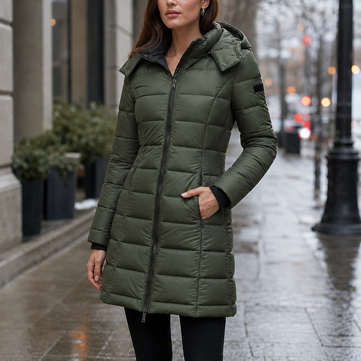 Wearbella – Wypełniona Puchowa Kurtka o Średniej Längd