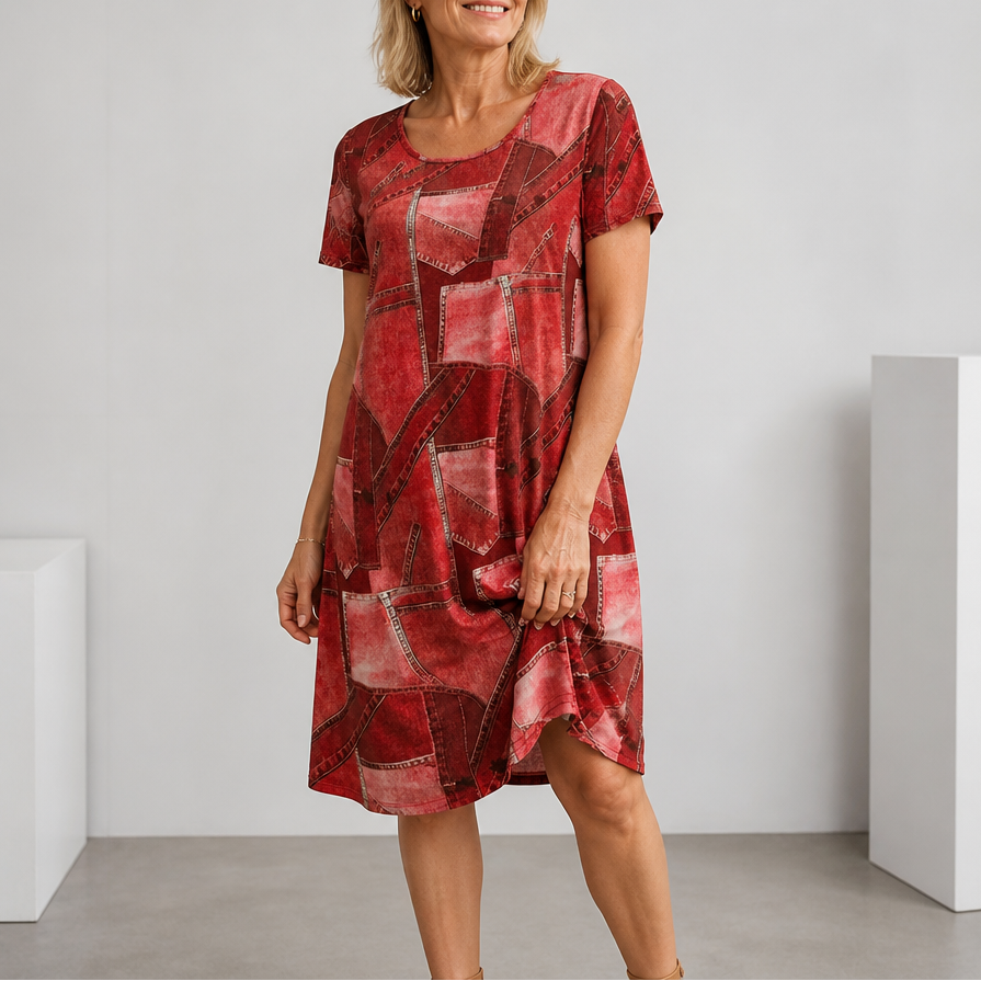 Wearbella – Klänning w stilu patchwork