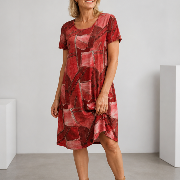 Wearbella – Klänning w stilu patchwork