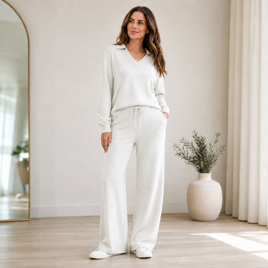Wearbella – Dwuczęściowy set lounge z prążkowanego materialu
