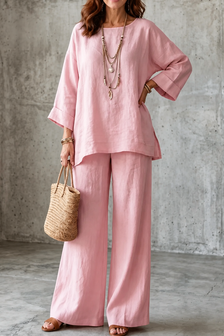 Wearlette – Set Dwuczęściowy z Vida ben w Stilu Lnianym