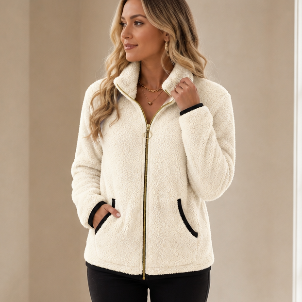Cozyline – Kurtka z podwójnej lager z wyglądem polaru