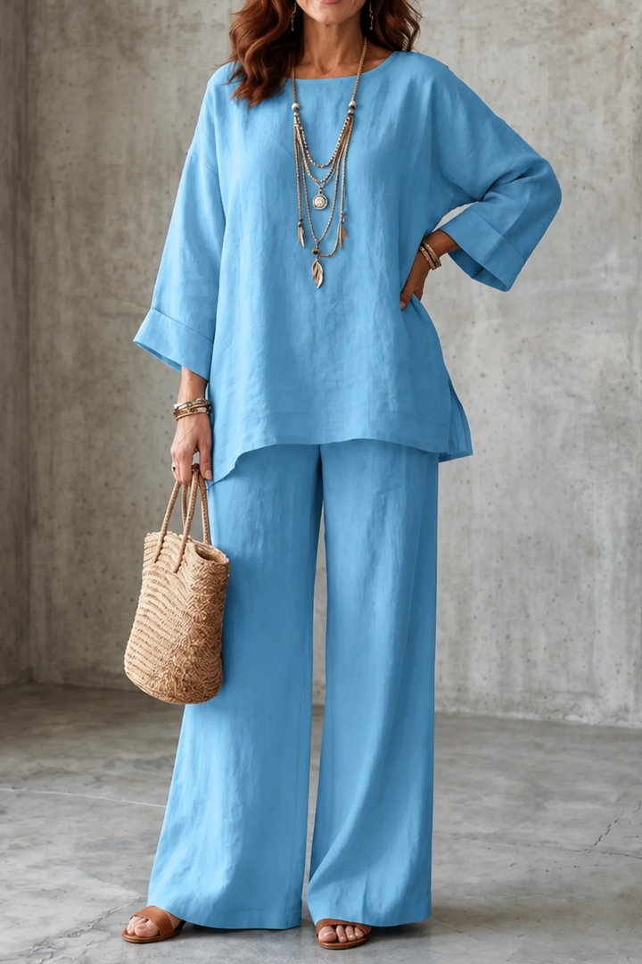 Wearlette – Set Dwuczęściowy z Vida ben w Stilu Lnianym