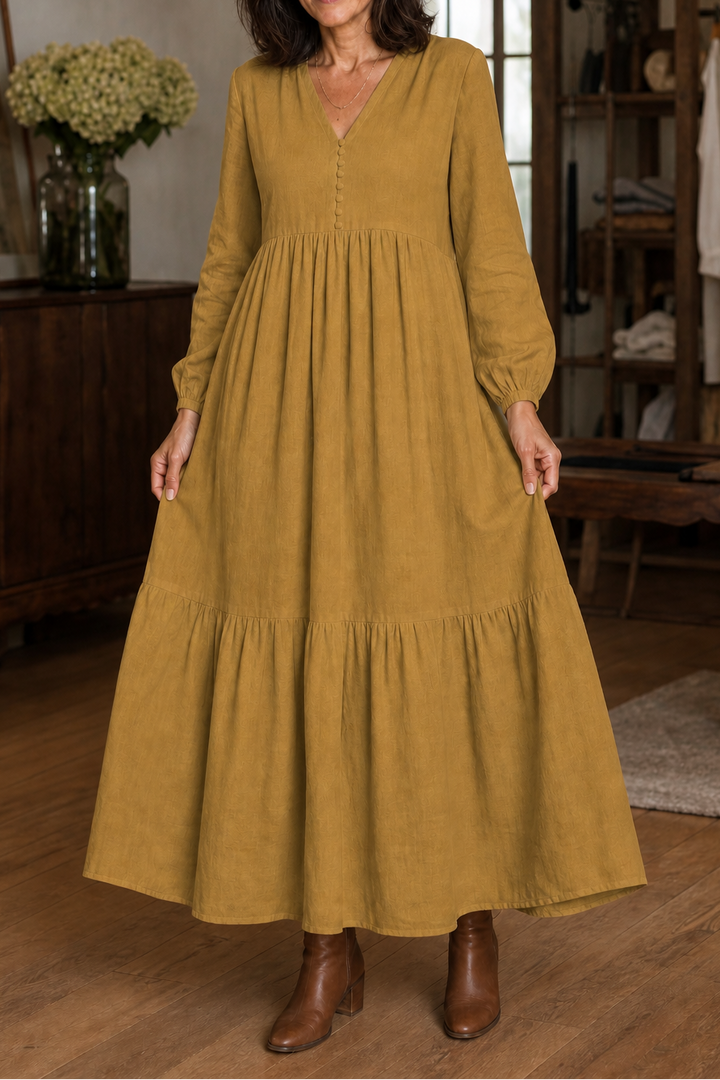 Wearbella – Lös klänning maxi z urringning w v-ringning