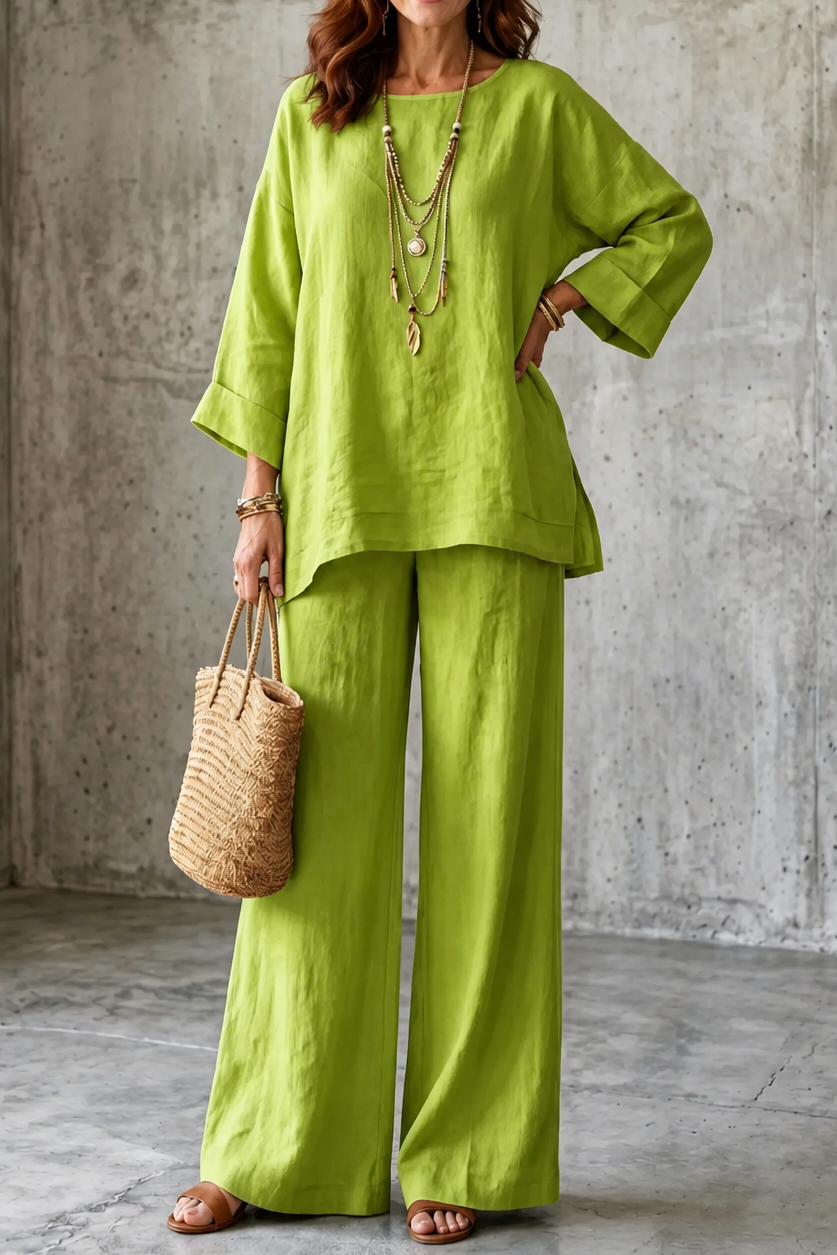 Wearlette – Set Dwuczęściowy z Vida ben w Stilu Lnianym