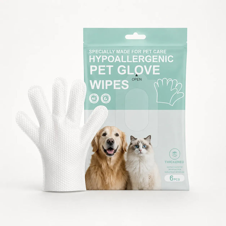 Pawmi – Chusteczki för czyszczenia dla zwierząt utan spłukiwania dla kotów i psów, 6-pack