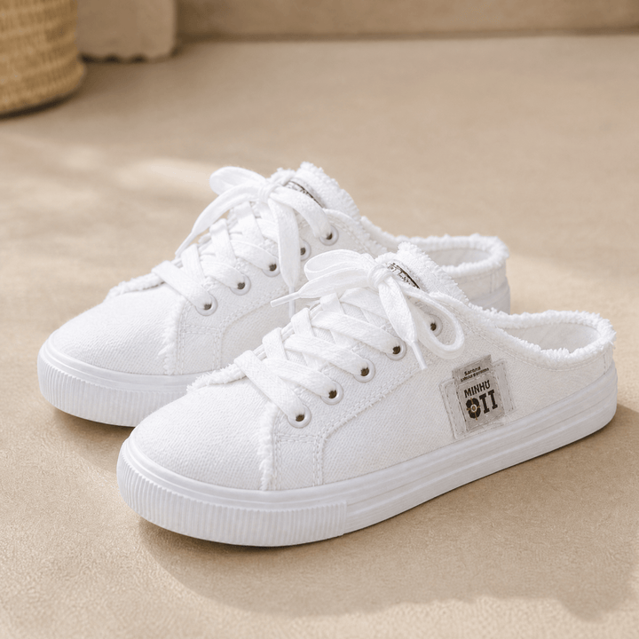 Vellora – Zniszczone Denim Sneakers Slip-On