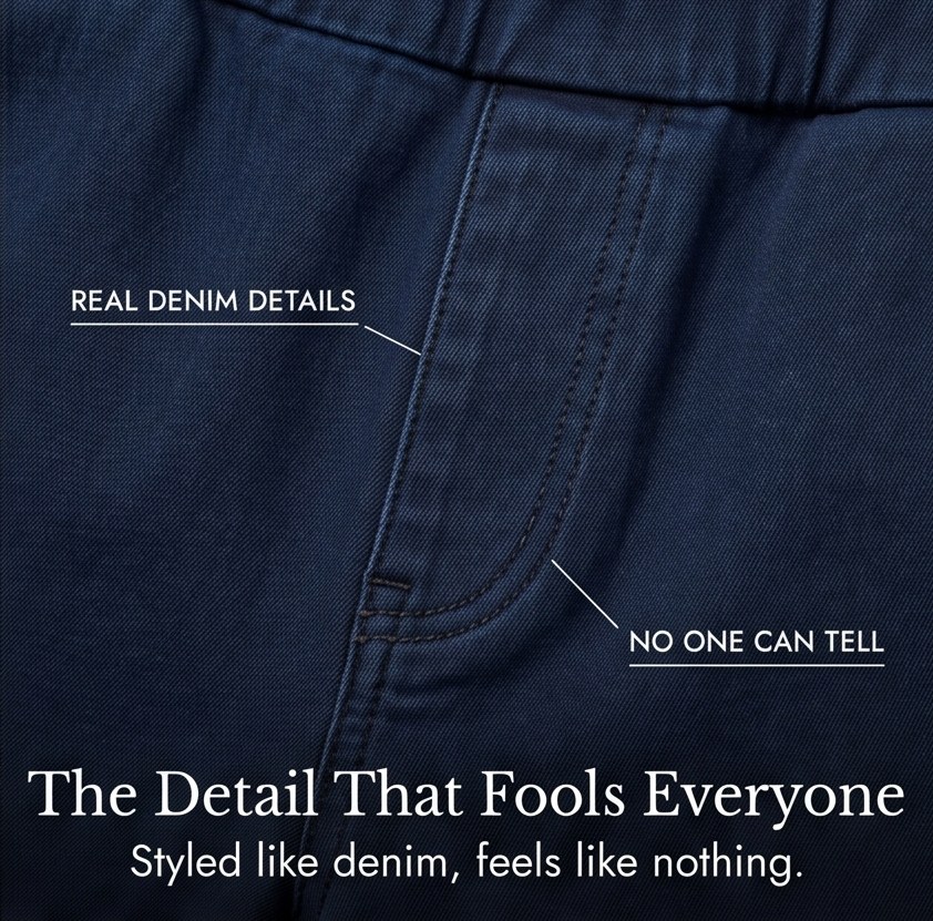 Velora – Byxor denim z vida ben på sznurek