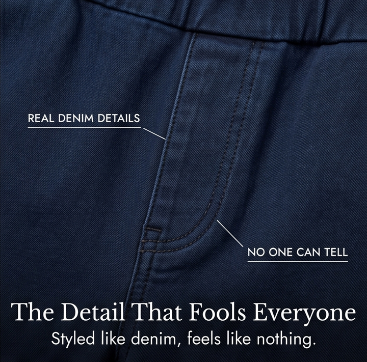 Velora – Byxor denim z vida ben på sznurek
