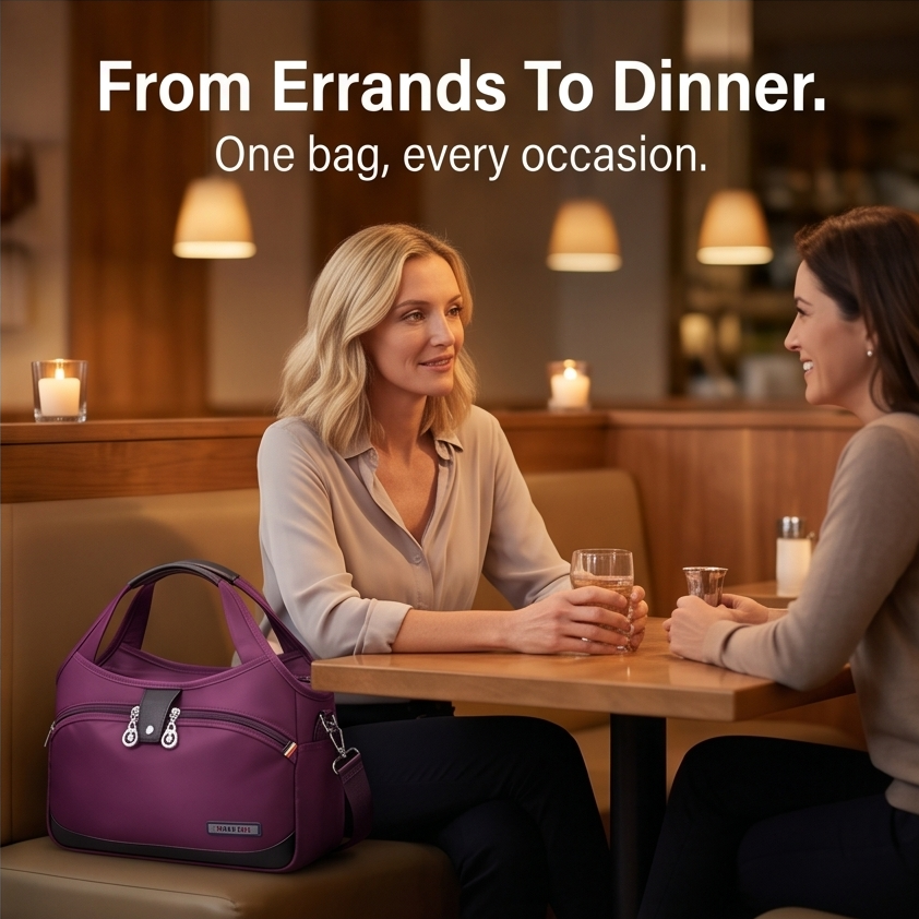 Vossa – Vattentät väska crossbody z 10 kieszeniami