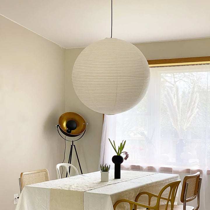 Washi Papper Rund Serie Pendellampa
