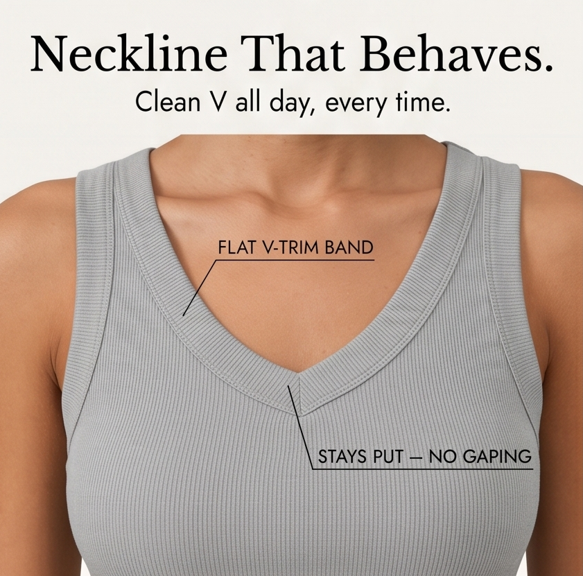 Wearbella – Dam top z urringning w v-ringning
