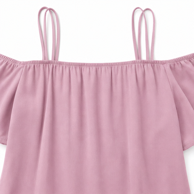 Wearbella – Klänning mini z odkrytymi ramionami i falbaniastymi ręKaffemi